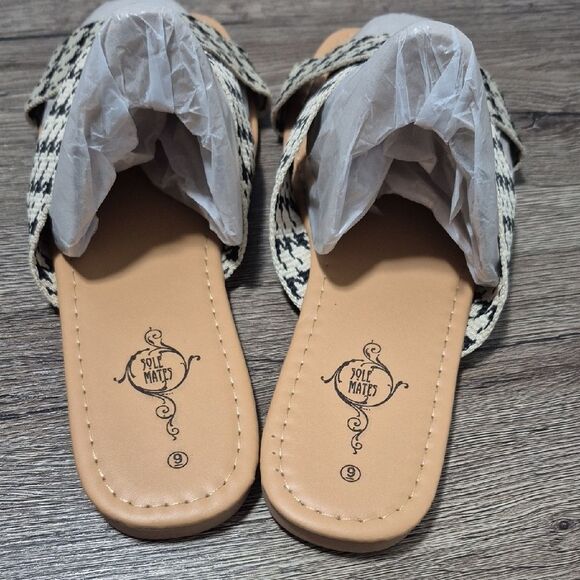 💲1️⃣0️⃣ Bundled ✔️Stylish Houndstooth Women's Sandals - Picture 3 of 14